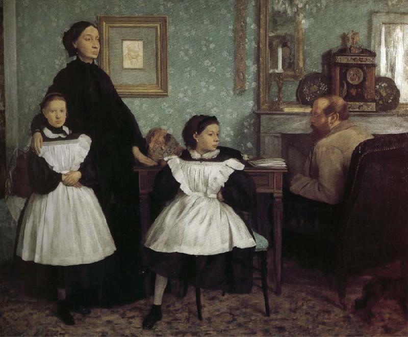 Edgar Degas Belini Family oil painting image